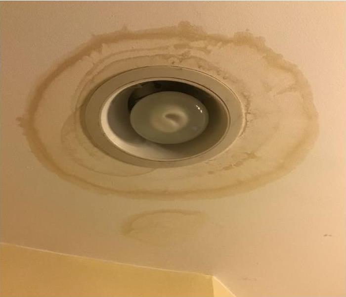 dry water marks around recessed lighting