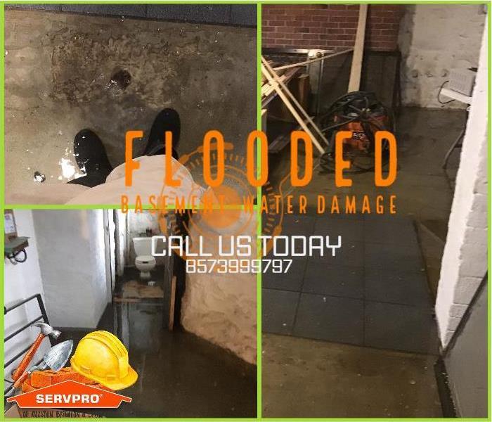 water flood caused by plumbing issues. multiple images showing at least 